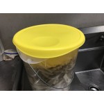 Rubbermaid® 12, 18, and 22 Qt. Yellow Round Polyethylene Food Storage Container Lid