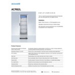 Summit Appliance ACR82L Accucold ACR Series 7.56 Cu. Ft. White / Blue Glass Door Reach-In Pharmacy Refrigerator - 115V Summit Appliance ACR82L Accucold ACR Series 7.56 Cu. Ft. White / Blue Glass Door Reach-In Pharmacy Refrigerator - 115V