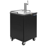 Beverage-Air BM23HC-B-WINE Black Single Tap Kegerator Wine Dispenser - (1) 1/2 Keg Capacity