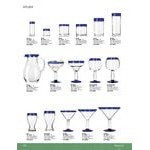 Libbey 92315 Aruba 16 oz. Customizable Margarita Glass with Cobalt Blue Rim and Base - 12/Case