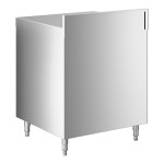 Regency Stainless Steel Flat Top Glass Rack Storage Unit - 23