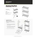 Regency 6 Keg Aluminum Keg Rack - 20 Regency 6 Keg Aluminum Keg Rack - 20