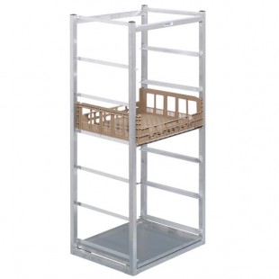 Channel PCR7 7 Box Aluminum Produce Crisping Box Rack Channel PCR7 7 Box Aluminum Produce Crisping Box Rack