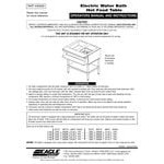 Eagle Group SWT4-240 Four Pan Sealed Well Electric Water Bath Steam Table with Stainless Steel Open Base - 240V Eagle Group SWT4-240 Four Pan Sealed Well Electric Water Bath Steam Table with Stainless Steel Open Base - 240V