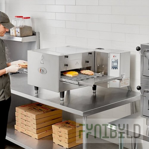 Cooking Performance Group ICOE-32-B Countertop Impinger Electric Conveyor Oven with 32