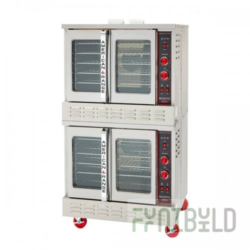 American Range M DBL Majestic Double-Deck Bakery-Depth Liquid Propane Convection Oven - 180,000 BTU