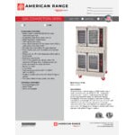 American Range M DBL Majestic Double-Deck Bakery-Depth Liquid Propane Convection Oven - 180,000 BTU