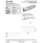 Zurn Elkay EWSF390263 Stainless Steel Wall Hung Triple Bowl Surgeon Scrub Sink - 28