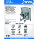 ProCut KMG-32 #32 Mobile Electric Meat Grinder - 220V, 7 1/2 hp ProCut KMG-32 #32 Mobile Electric Meat Grinder - 220V, 7 1/2 hp