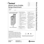Garland M7T Master Series Liquid Propane Modular Top 17