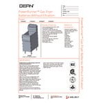 Dean by Frymaster PowerRunner 1PRG50T 50 lb. Natural Gas Floor Fryer without Filtration