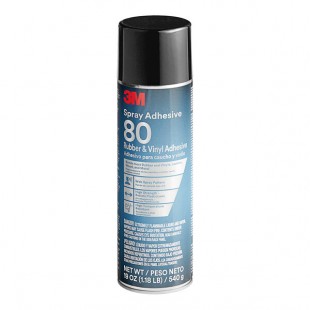3M 80 19 oz. Rubber and Vinyl Spray Adhesive 3M 80 19 oz. Rubber and Vinyl Spray Adhesive