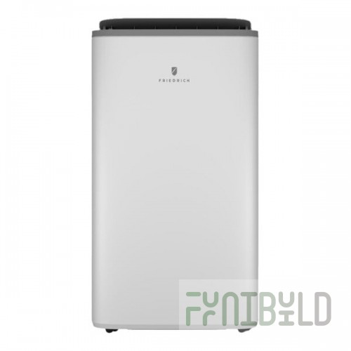 Friedrich ZoneAire Premier WiFi-Enabled Dual-Hose Portable Air Conditioner with Voice Command, Remote Control, and Heat Pump ZHP14DC - 14,000 BTU, 115V