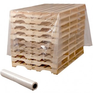 Lavex 4' x 100' 6 Mil Clear Polyethylene Construction Sheeting on a Roll