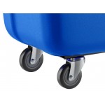 Lavex 1 Cubic Yard Blue Light-Duty Tilt Truck / Trash Cart (850 lb. Capacity)