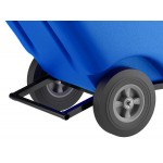 Lavex 1 Cubic Yard Blue Light-Duty Tilt Truck / Trash Cart (850 lb. Capacity)