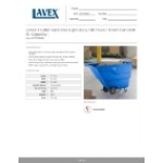Lavex 1 Cubic Yard Blue Light-Duty Tilt Truck / Trash Cart (850 lb. Capacity)