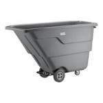 Lavex 1 Cubic Yard Blue Light-Duty Tilt Truck / Trash Cart (850 lb. Capacity)