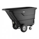 Lavex 1 Cubic Yard Blue Light-Duty Tilt Truck / Trash Cart (850 lb. Capacity)
