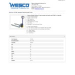 Wesco Industrial Products 272748 Standard Deluxe Pallet Truck with 27