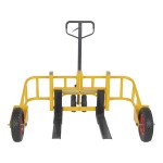 Vestil Steel Manual All-Terrain Pallet Truck with 32