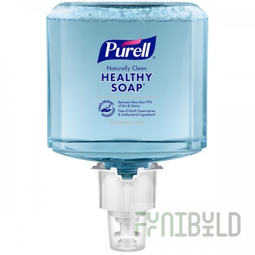PURELL® 6470-02 CRT Healthy Soap® Professional ES6 1200 mL Naturally Clean Fragrance Free Foaming Hand Soap - 2/Case