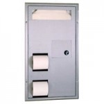 Bobrick B-273 ClassicSeries Single Roll Toilet Tissue Dispenser with Controlled Delivery and Satin Finish Bobrick B-273 ClassicSeries Single Roll Toilet Tissue Dispenser with Controlled Delivery and Satin Finish