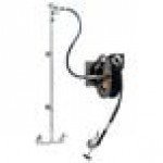 Equip by T&S 5HR-232-01WE1 35' Open Hose Reel System with Wall Mount Base Faucet, Swing Wall Bracket, and High Flow Spray Valve