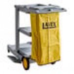 Lavex Premium Gray 3-Shelf Janitor Cart Kit with Yellow Bag, Black Zippered Bag, and Lid Lavex Premium Gray 3-Shelf Janitor Cart Kit with Yellow Bag, Black Zippered Bag, and Lid