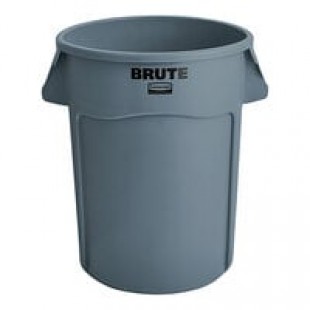 Rubbermaid® 1779740 BRUTE 44 Gallon White Round Trash Can