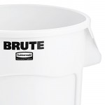 Rubbermaid® 1779740 BRUTE 44 Gallon White Round Trash Can