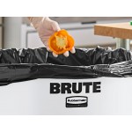 Rubbermaid® 1779740 BRUTE 44 Gallon White Round Trash Can