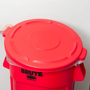 Rubbermaid® FG264560RED BRUTE 44 Gallon Red Round Trash Can Lid