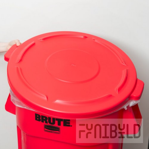 Rubbermaid® FG264560RED BRUTE 44 Gallon Red Round Trash Can Lid