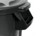 Rubbermaid® BRUTE 32 Gallon Black Executive Round Trash Can and Lid Rubbermaid® BRUTE 32 Gallon Black Executive Round Trash Can and Lid