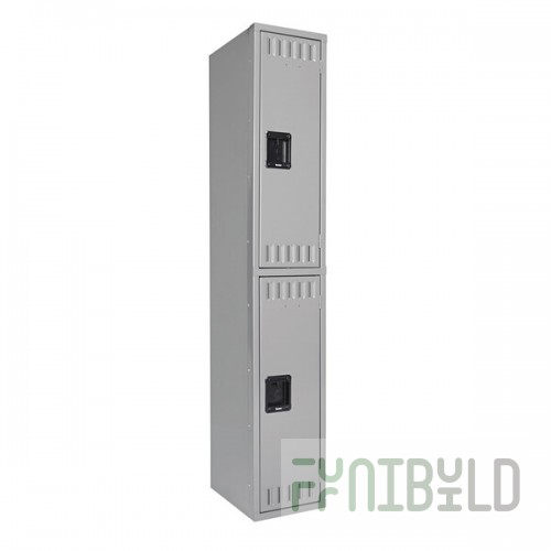 Tennsco DTS121836AMG Single Stack Double Tier Gray Steel Locker - 12