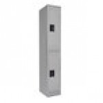 Tennsco DTS121836AMG Single Stack Double Tier Gray Steel Locker - 12 Tennsco DTS121836AMG Single Stack Double Tier Gray Steel Locker - 12
