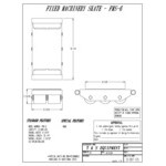 Vestil 12,000 lb. Capacity Fixed Machinery Skate FMS-6 Vestil 12,000 lb. Capacity Fixed Machinery Skate FMS-6
