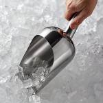 Vollrath 92110 52 oz. Heavy-Duty Stainless Steel Ice Scoop