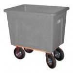Wesco Industrial Products 272535 4 Bushel / 32 Gallon Blue Polyethylene Box Truck with 8