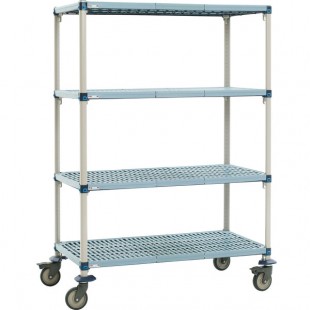 Metro X336EGX3 MetroMax i Open Grid Shelf Cart with Polyurethane Casters - 18