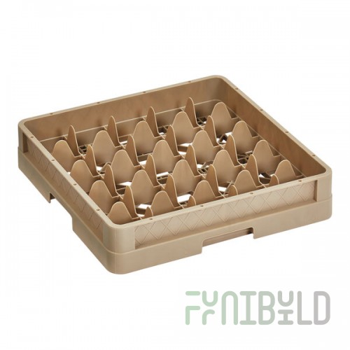 Vollrath CR12 Traex® Rack Max 30 Compartment Beige Full-Size Closed Wall 3 1/4