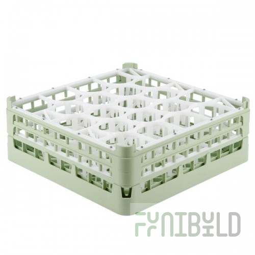 Vollrath 52703 Signature Lemon Drop Full-Size Light Green 20-Compartment 5 11/16