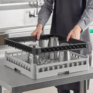 Vollrath CRA-06 Traex® Full-Size Black Open Extender with Closed Sides Vollrath CRA-06 Traex® Full-Size Black Open Extender with Closed Sides