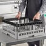 Vollrath CRA-06 Traex® Full-Size Black Open Extender with Closed Sides