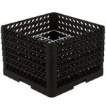 Vollrath CRA-06 Traex® Full-Size Black Open Extender with Closed Sides