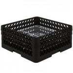 Vollrath CRA-06 Traex® Full-Size Black Open Extender with Closed Sides