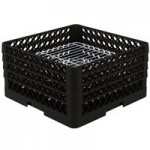 Vollrath CRA-06 Traex® Full-Size Black Open Extender with Closed Sides