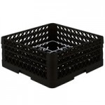 Vollrath CRA-06 Traex® Full-Size Black Open Extender with Closed Sides