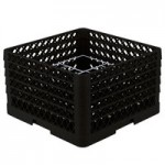 Vollrath CRA-06 Traex® Full-Size Black Open Extender with Closed Sides